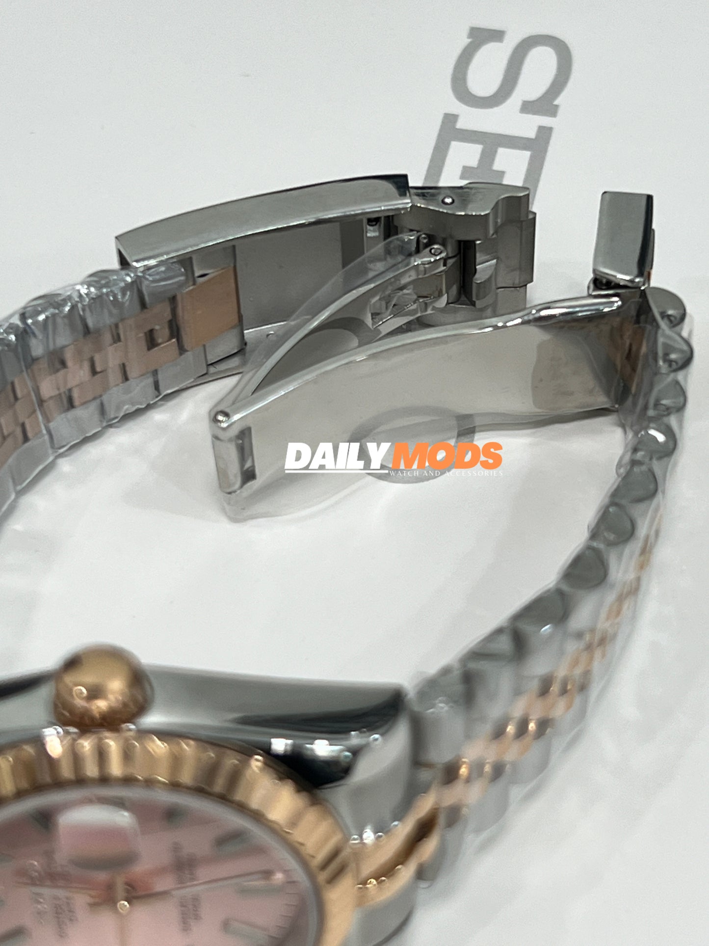 Two-Tone RG Datejust Pink Stick