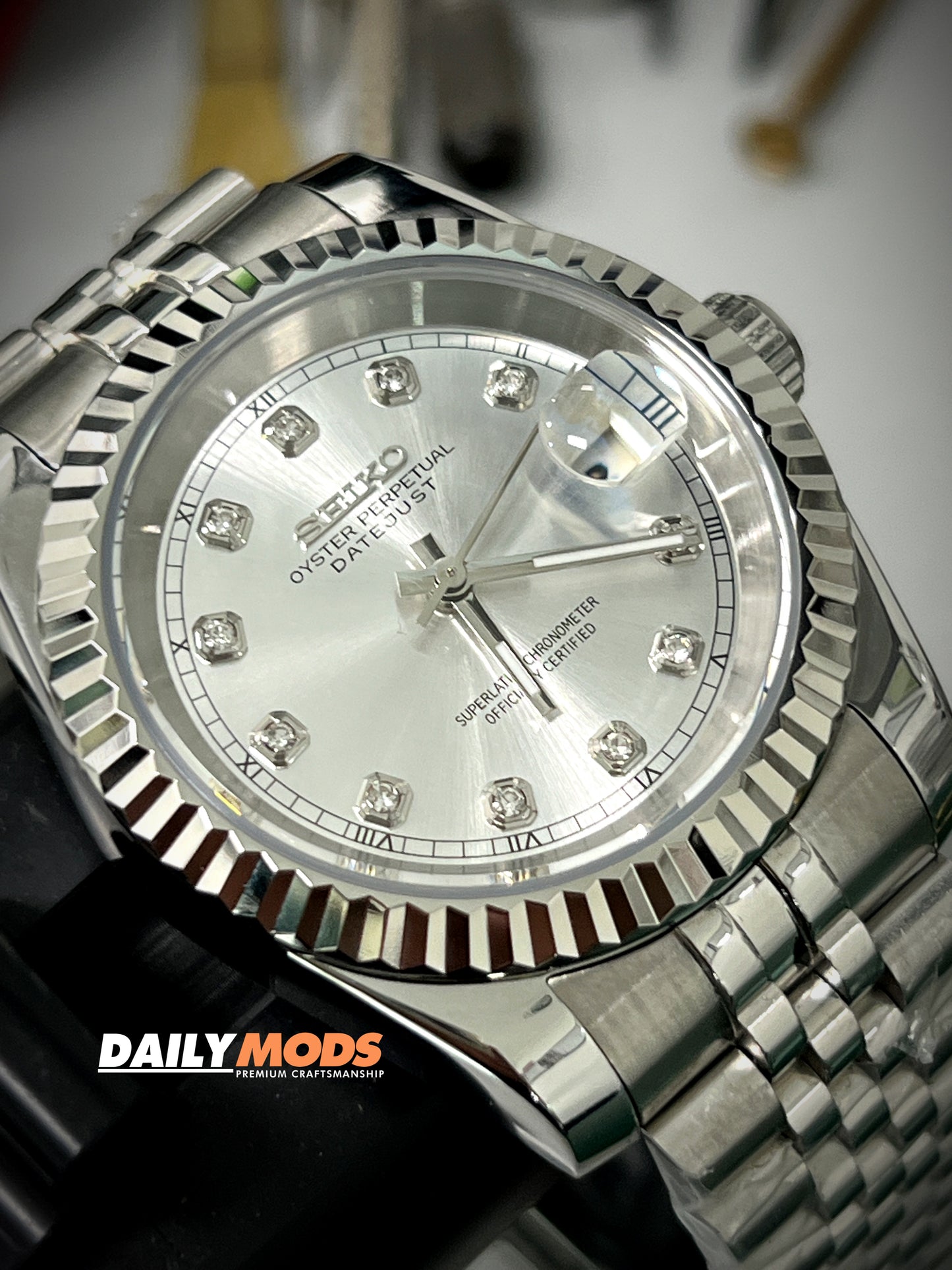 Datejust Silver Stud