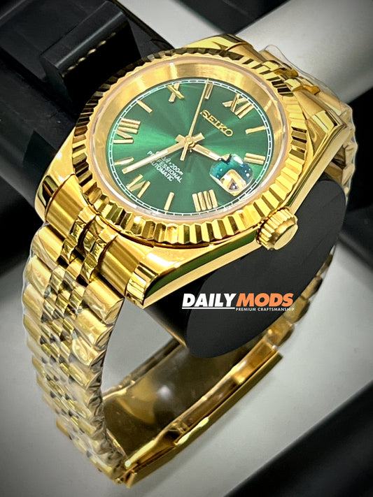 YG Datejust Green Roman