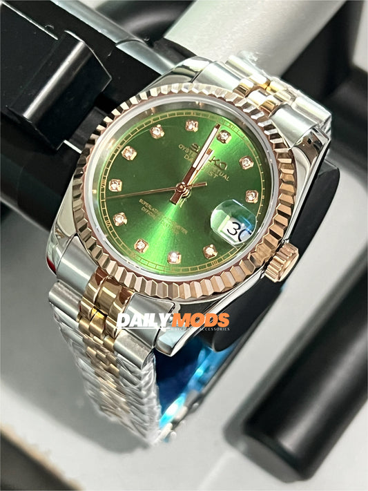 Two-Tone DJ Green Stud