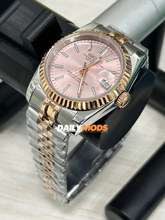 Two-Tone RG Datejust Pink Stick