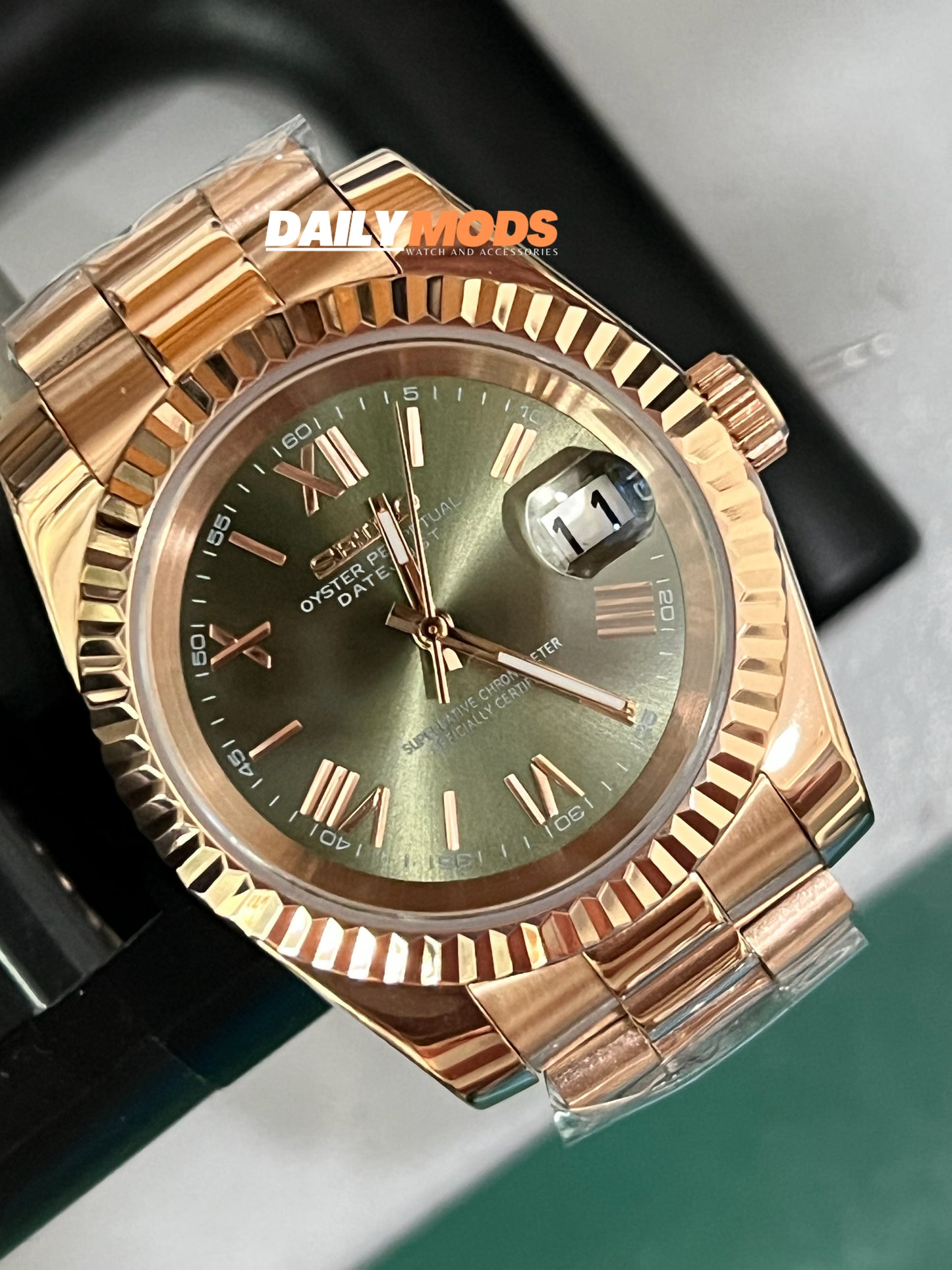 Datejust RG Olive Green